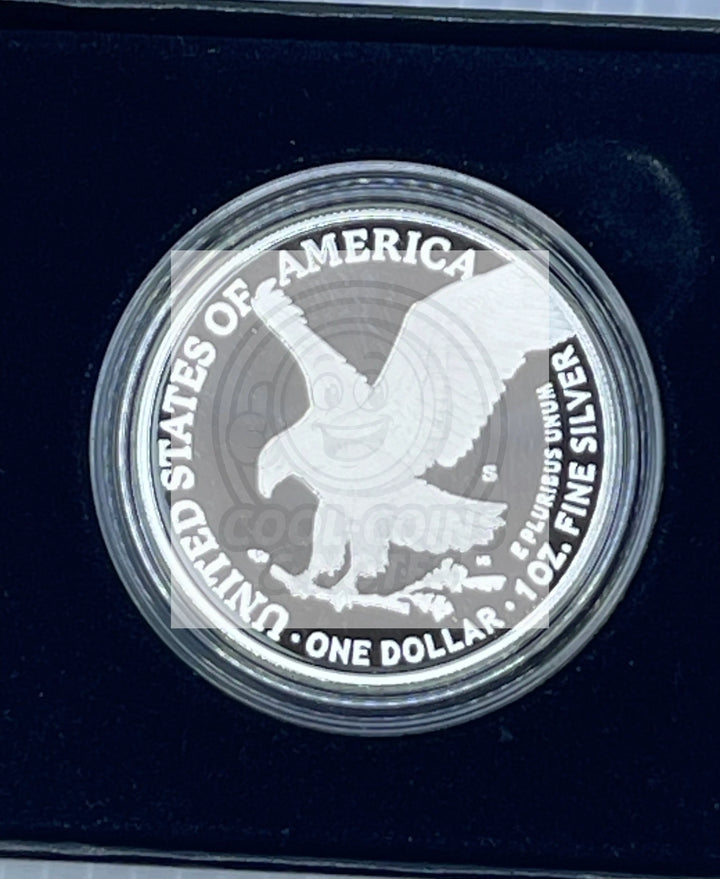 2023-S Proof $1 American Silver Eagle Box, OGP & COA - Cool Coins & Notes