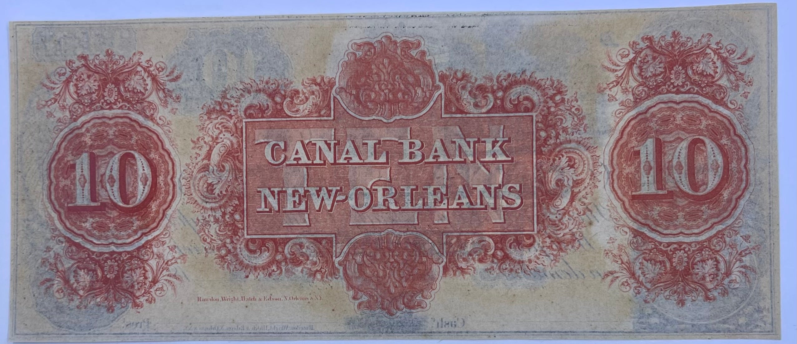 Louisiana USA Canal Bank New Orleans 10 Dollars Banknote UNC
