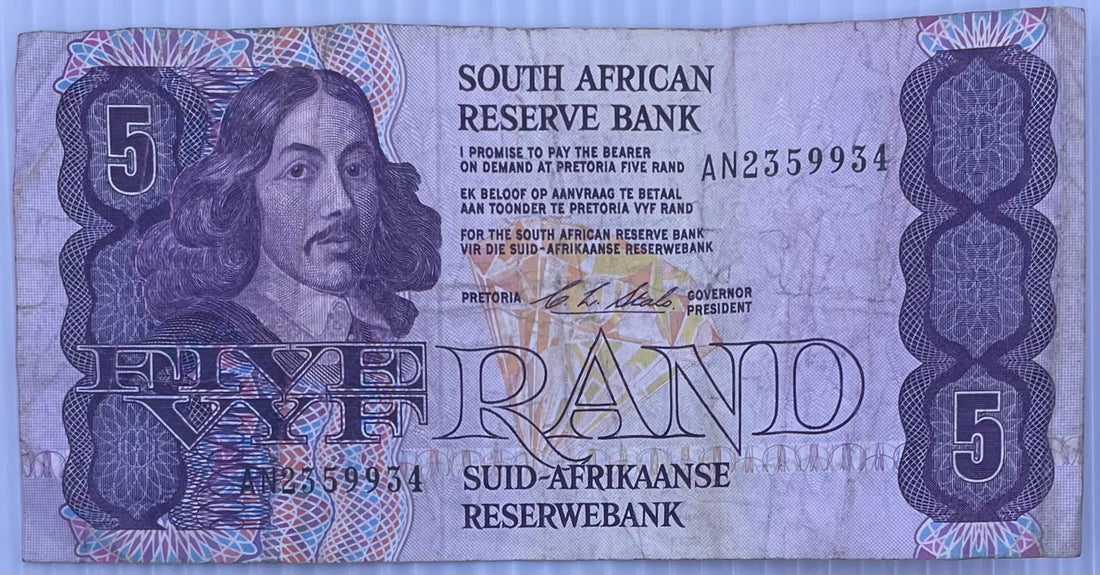 1990-1994 South Africa 5 Rand P-119 Circulated World Banknote