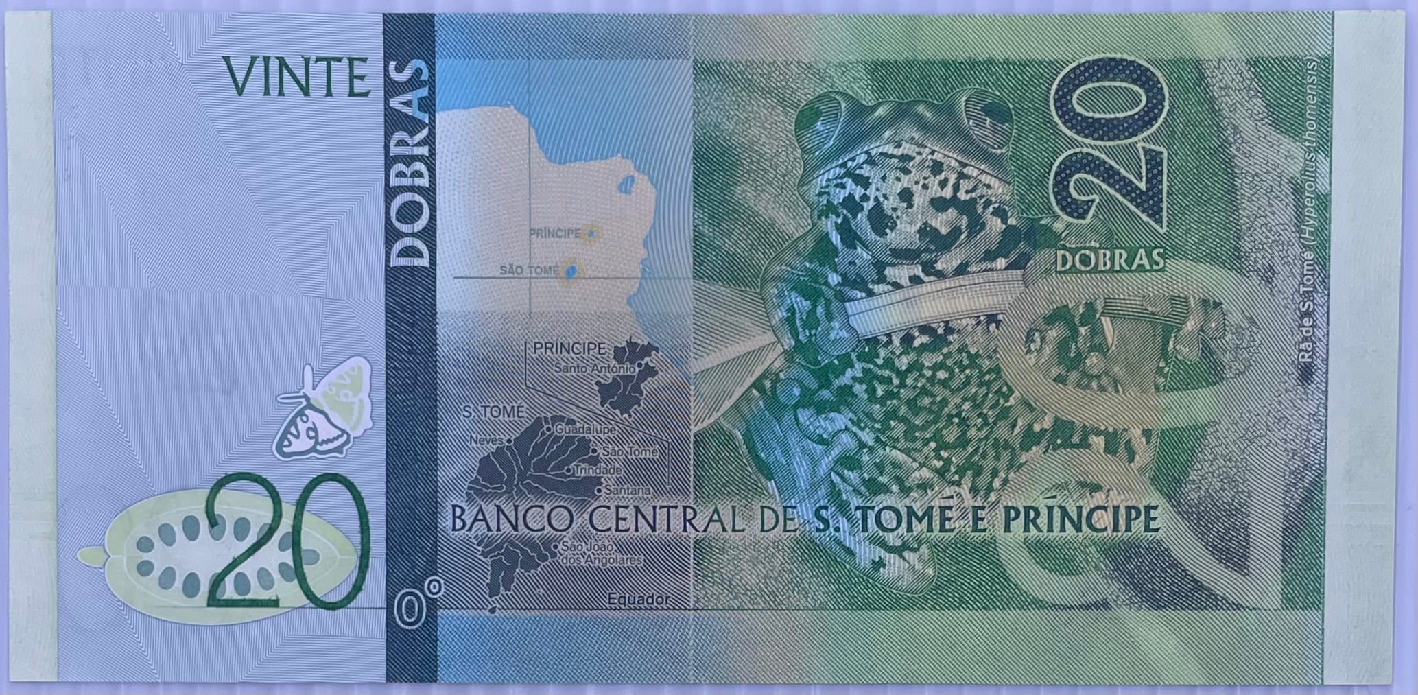 2016 Saint Thomas 20 Dobras P-72 UNC World Banknote