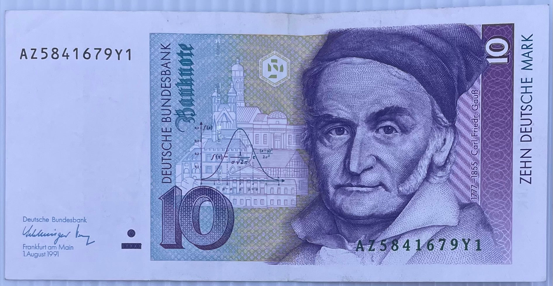 1991 Germany 10 Mark P-38 Circulated World Banknote