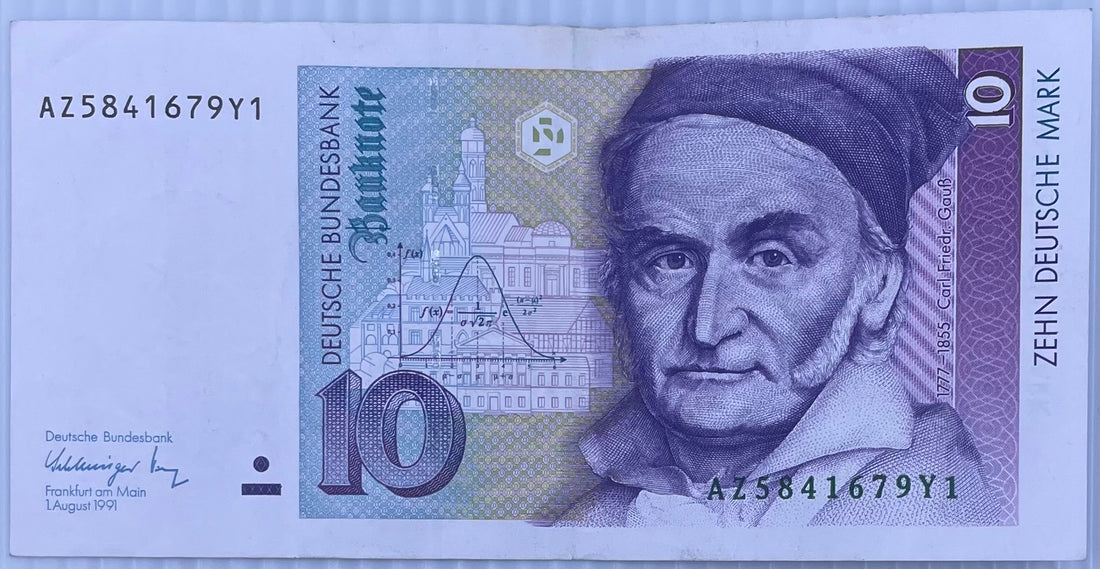 1991 Germany 10 Mark P-38 Circulated World Banknote