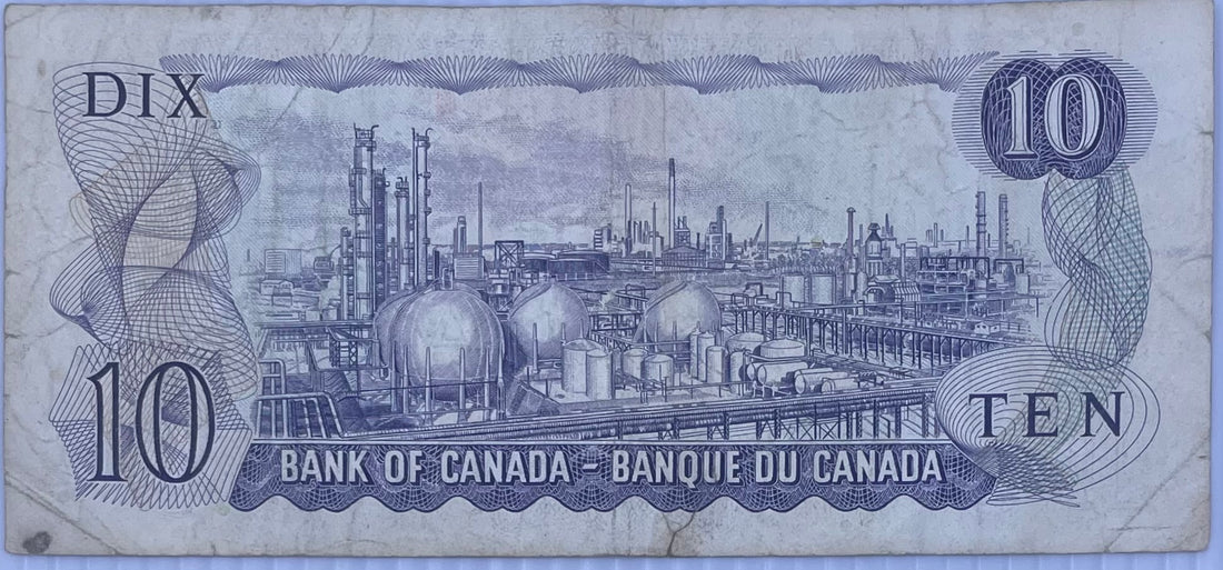 Canada, 10 Dollars, 1971, P-88(d), Used Banknote