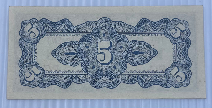PHILIPPINES 1942 5 Centavos P-103 UNC Occupation Note WWII From Lot