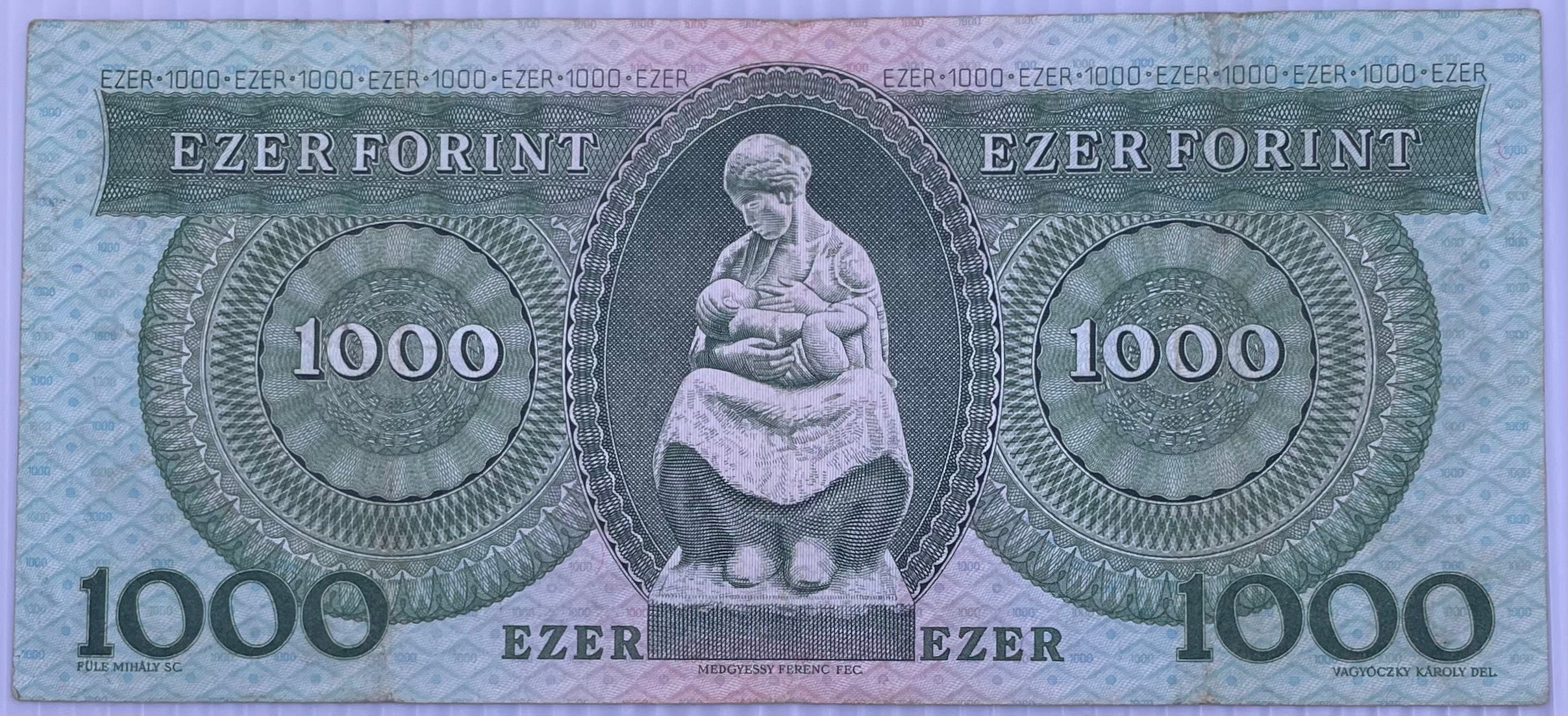 1993 Hungary 1000 Forint P-176 Circulated World Banknote