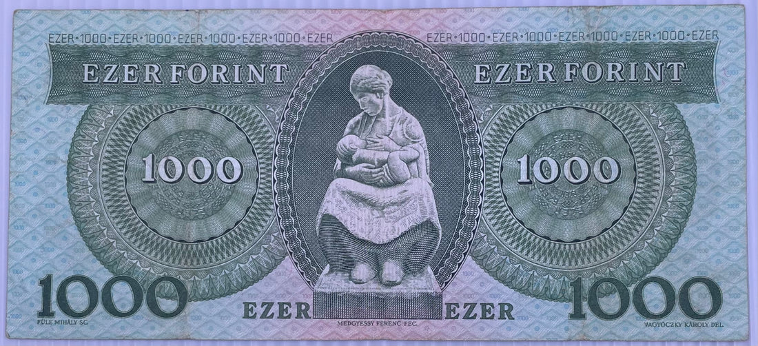 1993 Hungary 1000 Forint P-176 Circulated World Banknote