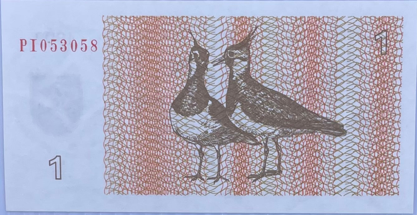 1992 Lithuania 1 Talonas P-39 UNC Banknote