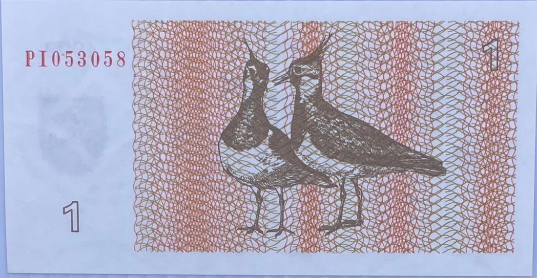 1992 Lithuania 1 Talonas P-39 UNC Banknote