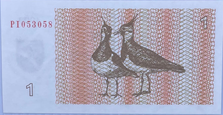 1992 Lithuania 1 Talonas P-39 UNC Banknote