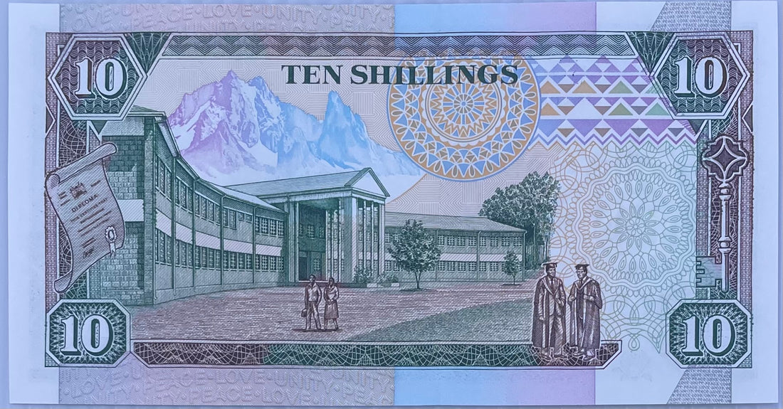 Kenya 1989 10 Shillings P24a UNC, World Banknote