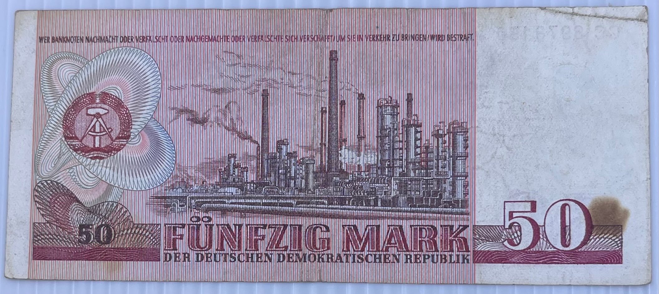 Germany DDR 1971 50 Mark P-30 Used World Banknote