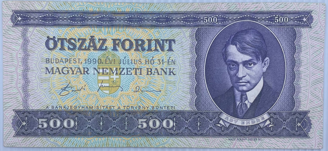 1990 Hungary 500 Forint P-175 Used World Banknote