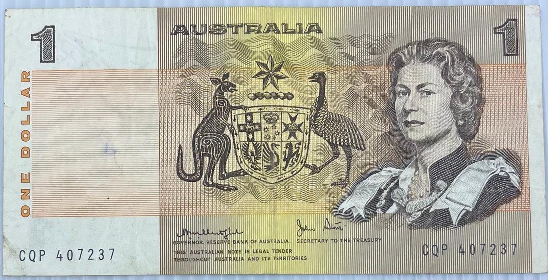 Australia 1974 1 Dollar P-42 Used World Banknote