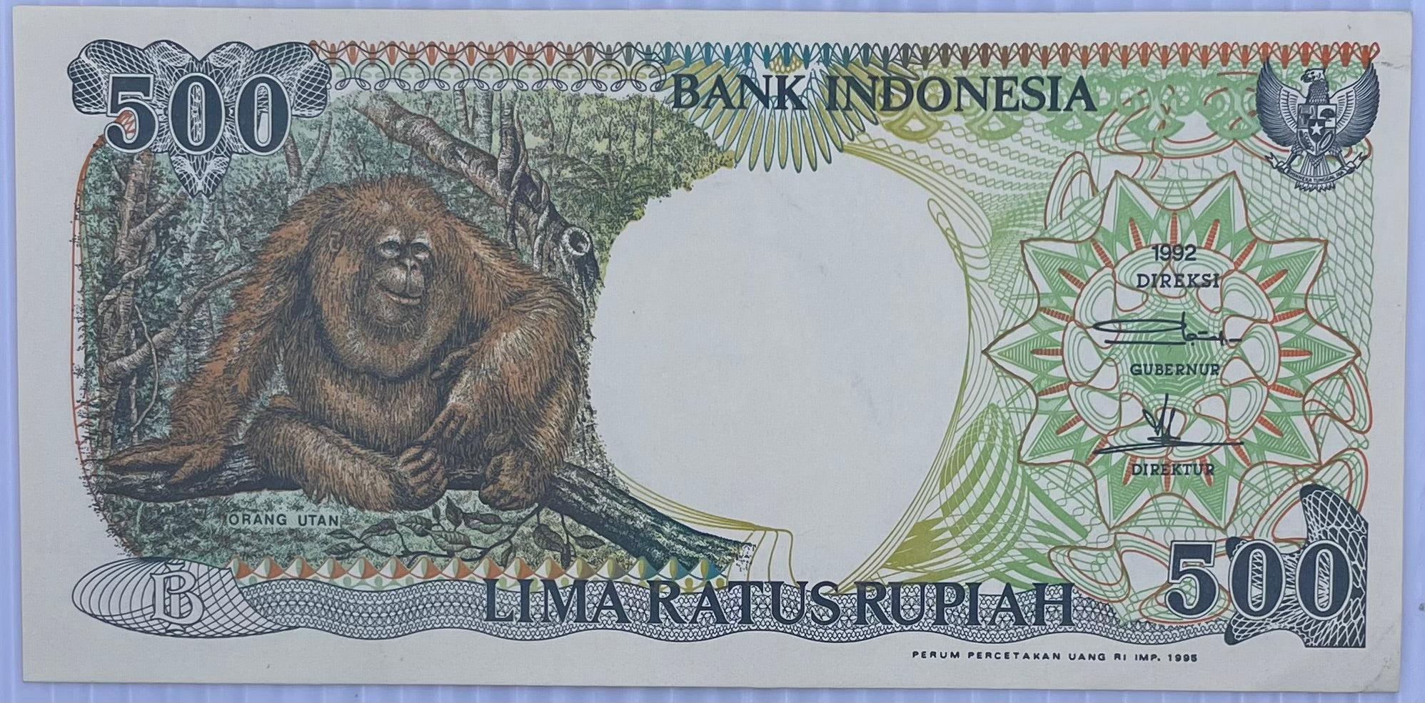 1992 Indonesia 500 Rupiah P-128 Circulated World Banknote