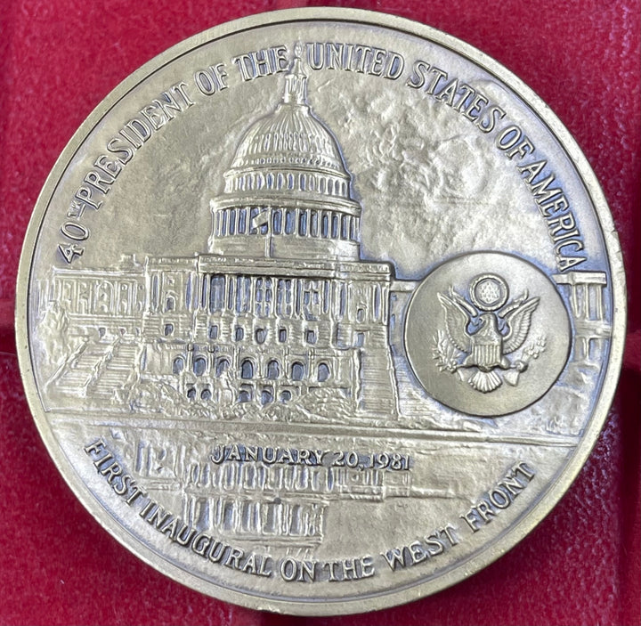 1981 Ronald Reagan Inaugural Bronze Medal Medallic Art Co.