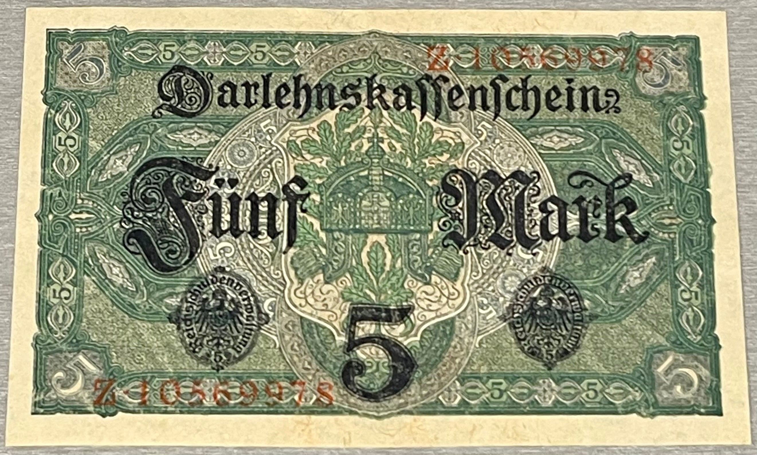Germany 1917 5 Marks P-56 UNC World Banknote