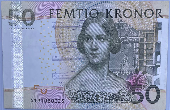 2004 Sweden 50 Kroner P-64 Circulated World Banknote