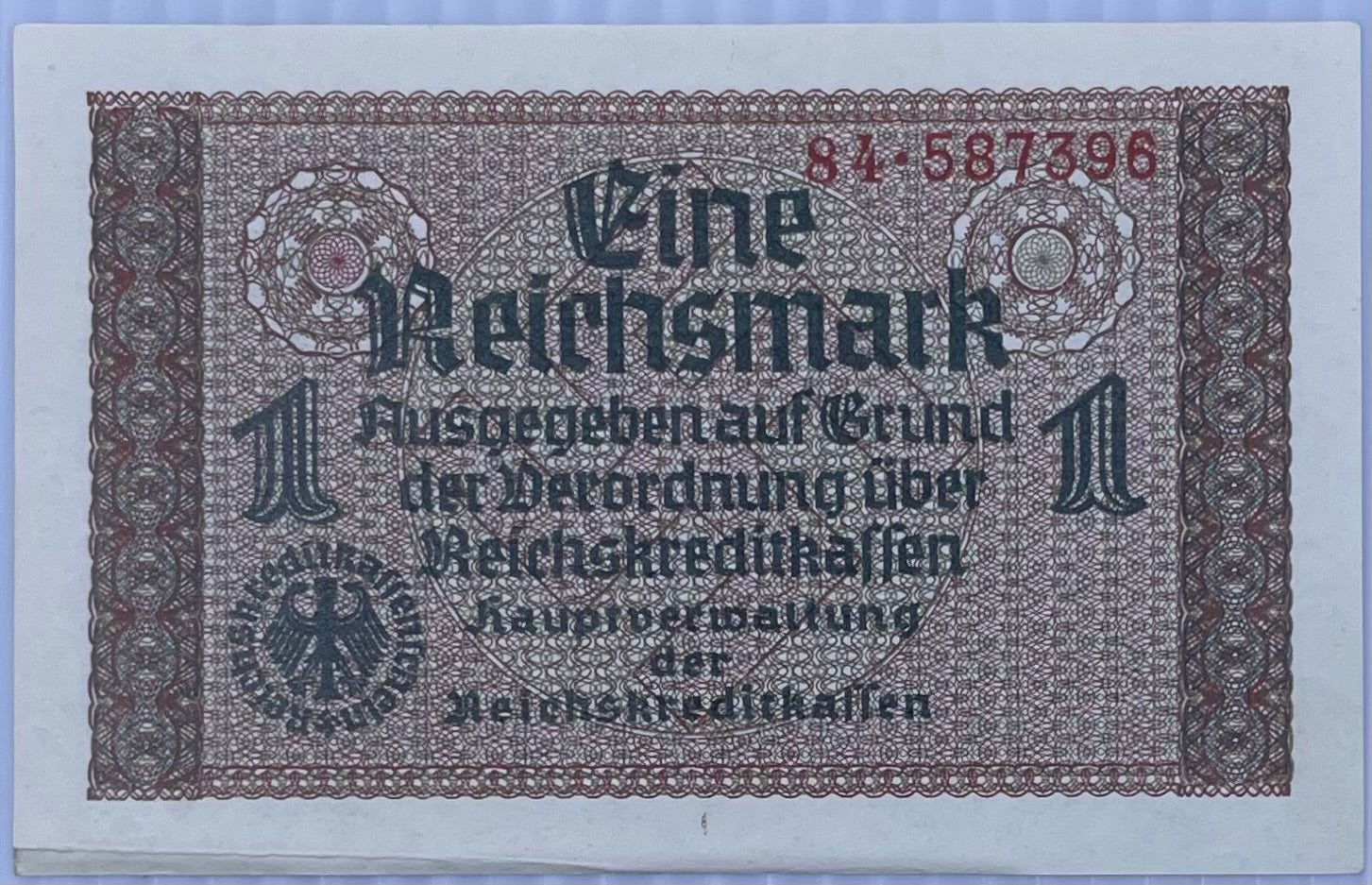 1940 Germany 1 Reichsmark P-R136 WW2 Occ. Territory AU World Banknote