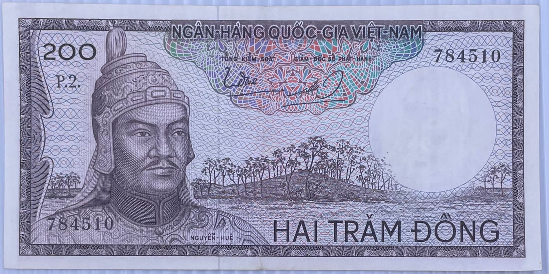 South Vietnam 1966 200 Dong P-20 Used World Banknote