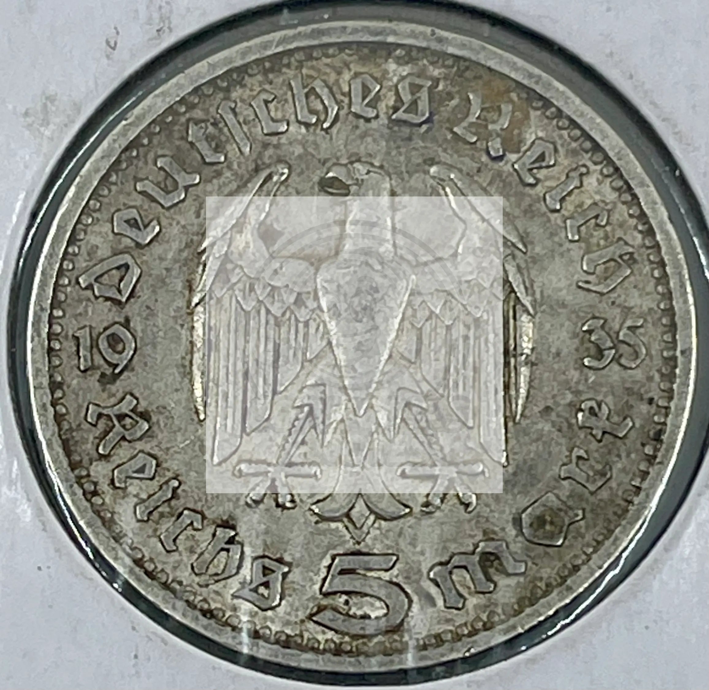 5 Mark 1935 A Germany WW2 Third Reich WW2 Coin - Cool Coins & Notes