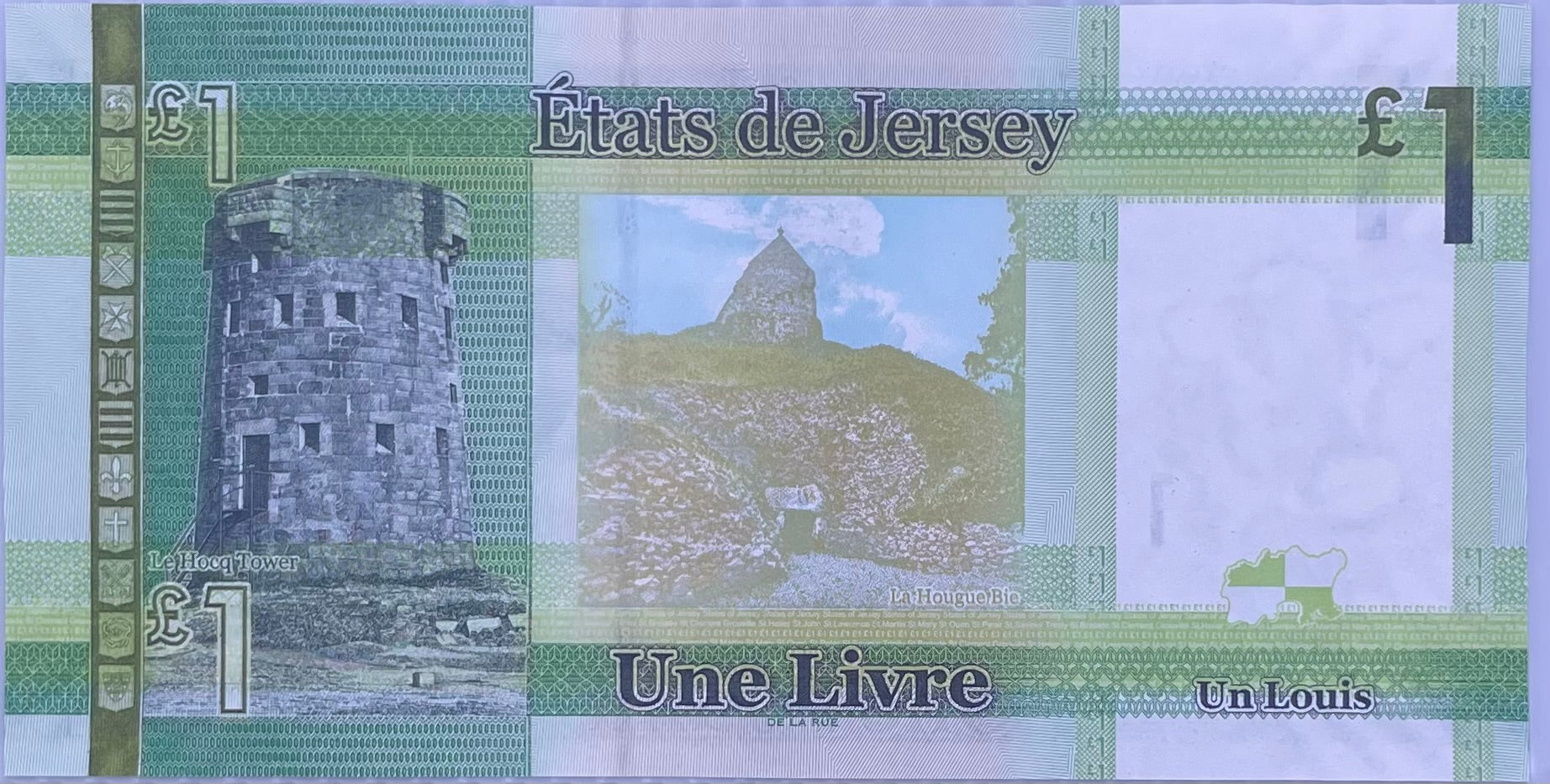 2018 Jersey 1 Pound P-32B UNC World Banknote