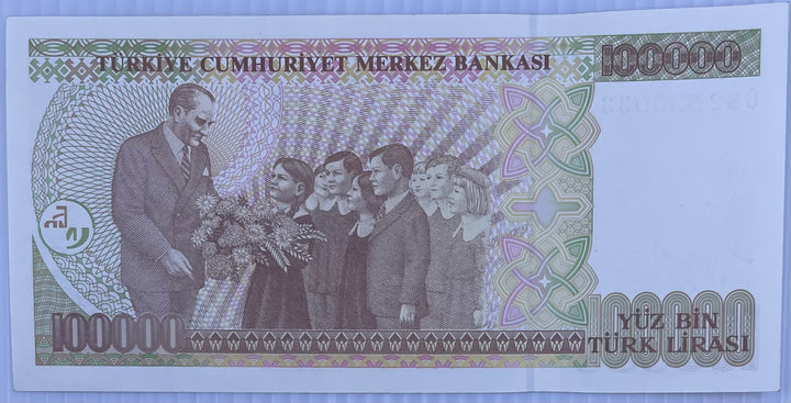 1997 Turkey 100,000 Lira P-206 Circulated World Banknote
