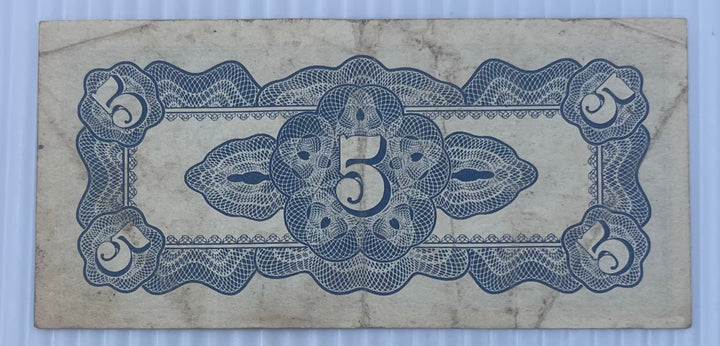 PHILIPPINES 1942 5 Centavos P-103 Used Occupation Note WWII World Currency