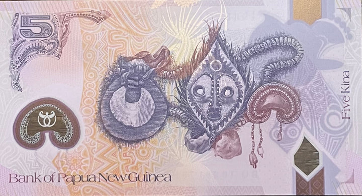 Papua New Guinea 2016 5 Kina P51 UNC Polymer World Banknote Currency