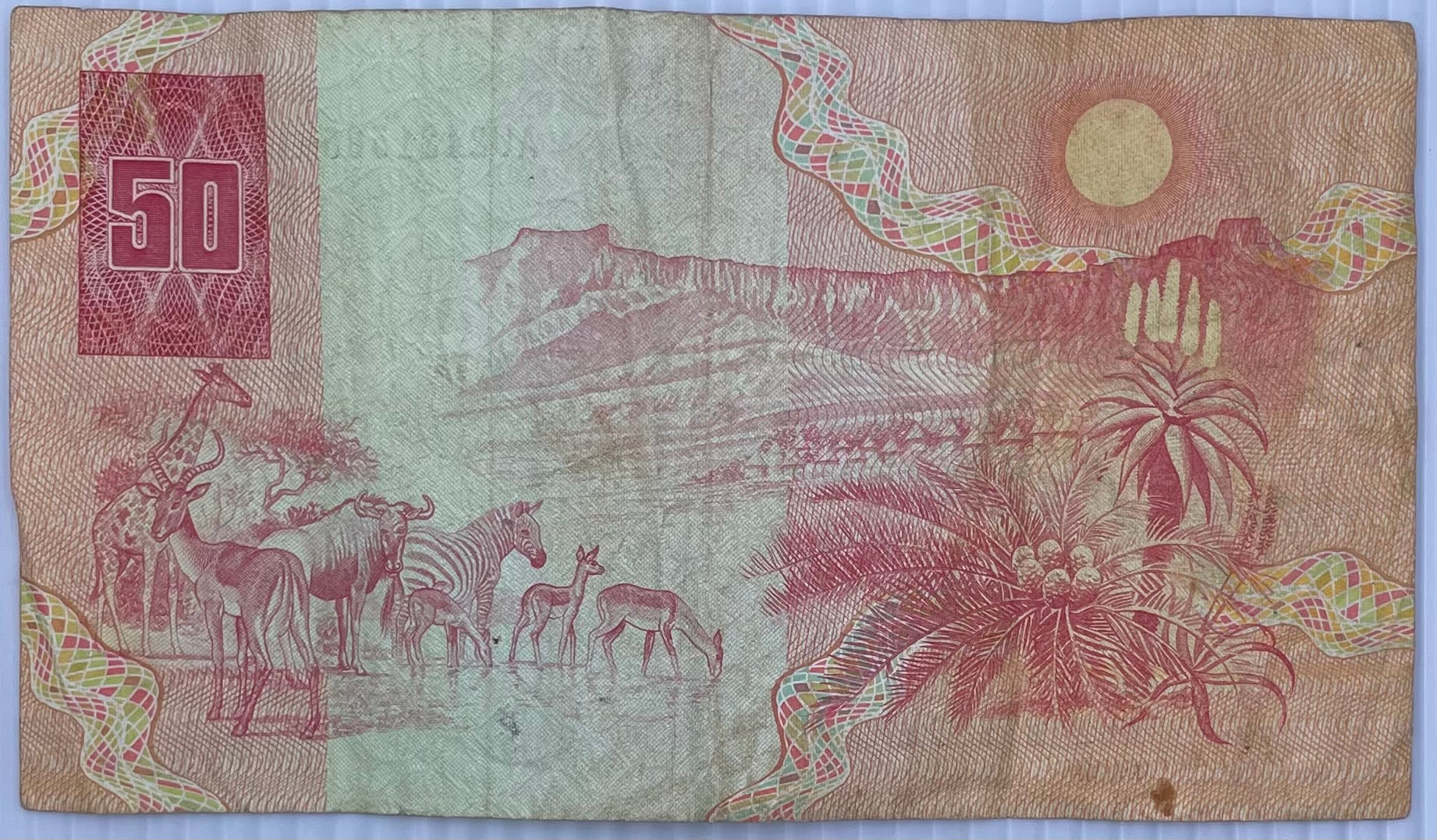 1984-1990 South Africa 50 Rand Used World Banknote