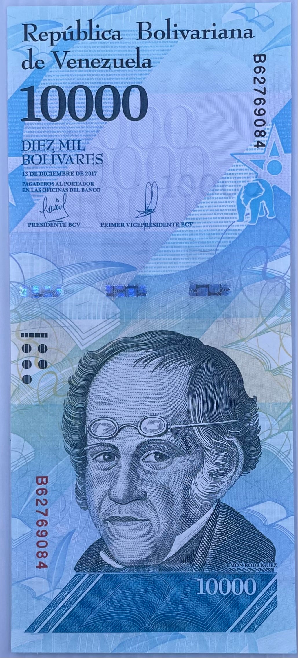 Venezuela 10000 Bolivares 2017 P 98 UNC World Banknote Currency
