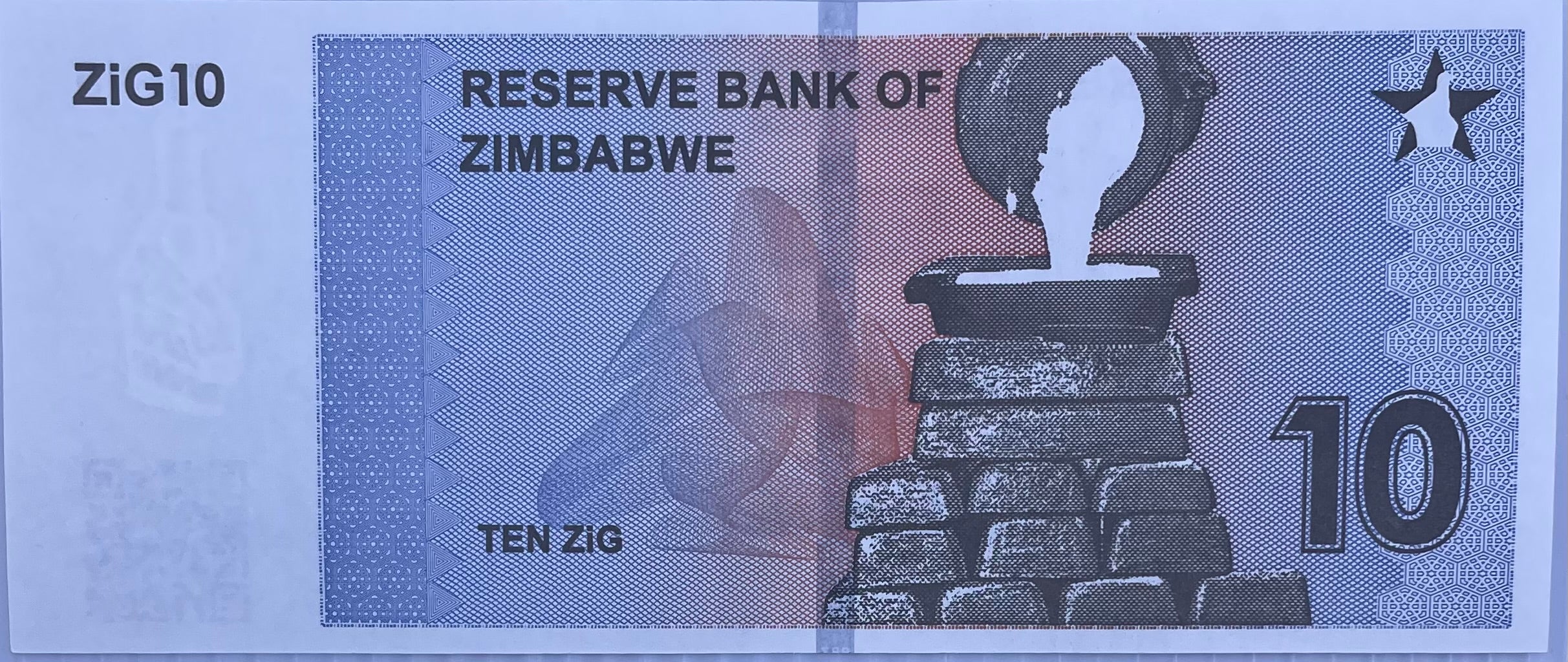 Zimbabwe 2024 10 Zig P-110 UNC World Banknote