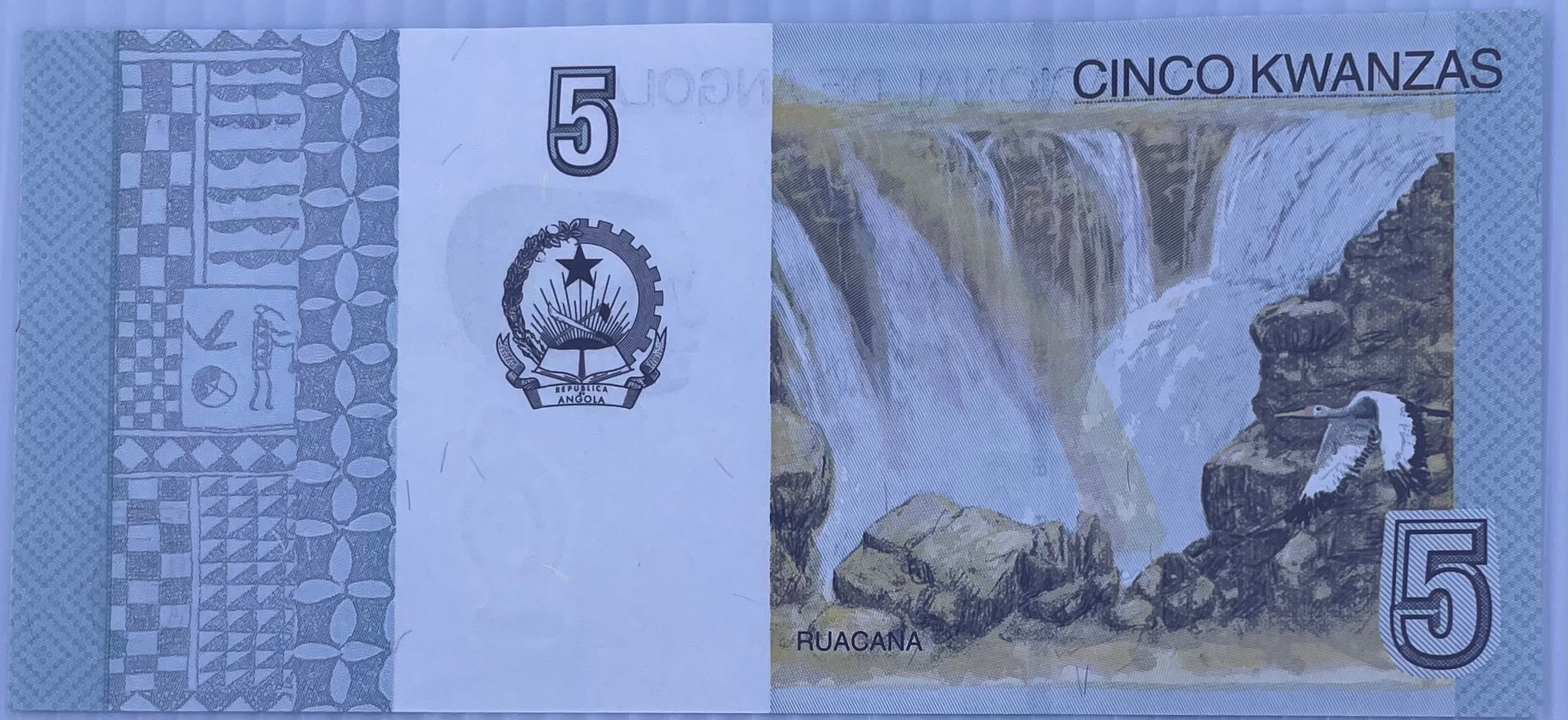 2012 Angola 5 Kwanzas P-151 UNC World Banknote