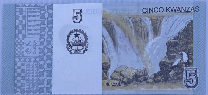 2012 Angola 5 Kwanzas P-151 UNC World Banknote