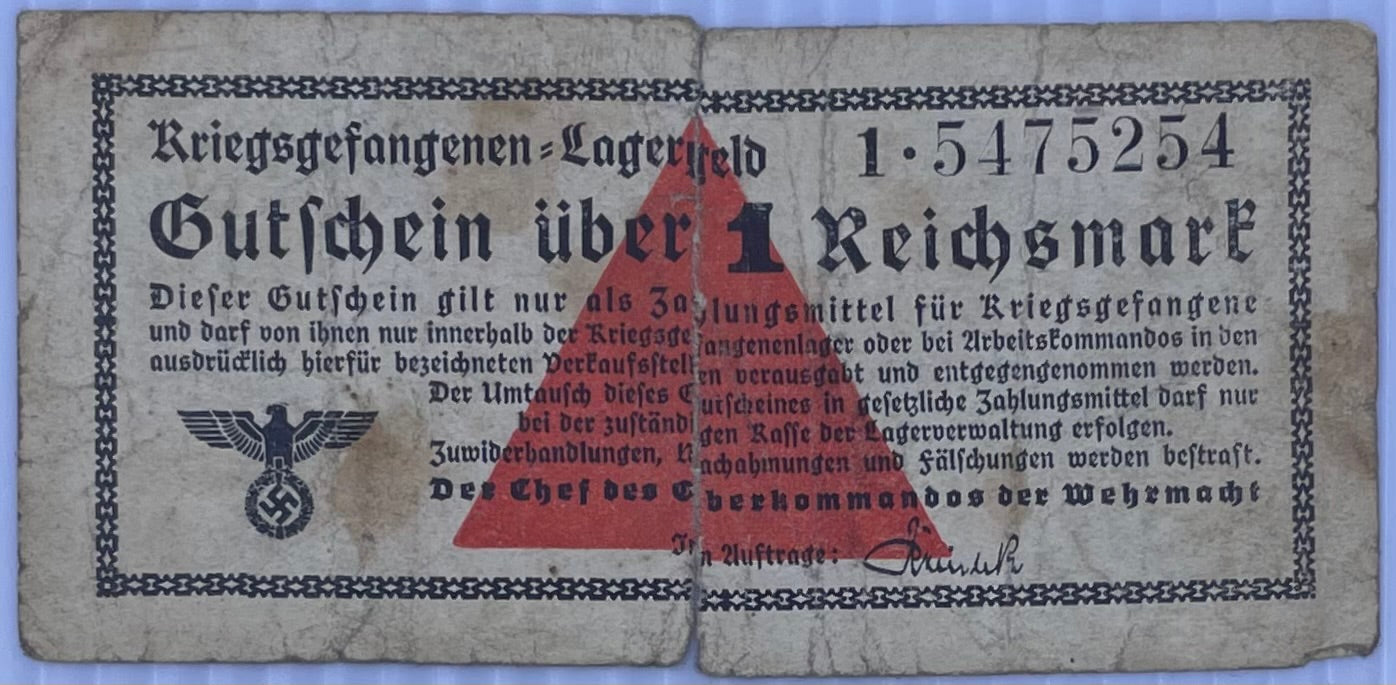 1939-1945 Germany 1 Reichsmark R-520 WW2 Circulated World Banknote