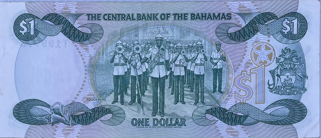 1984 BAHAMAS 1 DOLLAR P43 QEII Used World Banknote