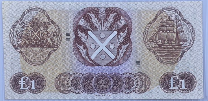 1969 Scotland 1 Pound P-109B UNC World Banknote