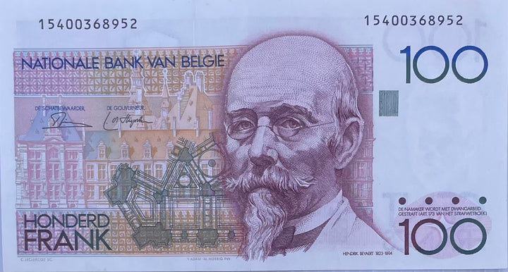 Belgium 1984-1986 100 Francs P-142 Used World Banknote