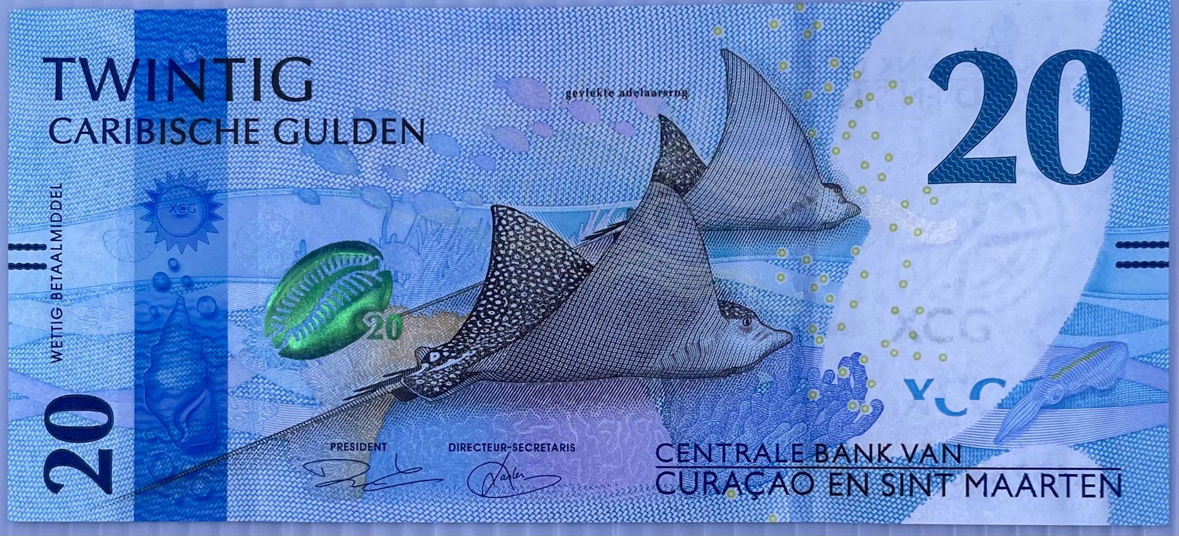 Curacao & Saint Maarten 2025 20 Gulden P-2 UNC Banknote