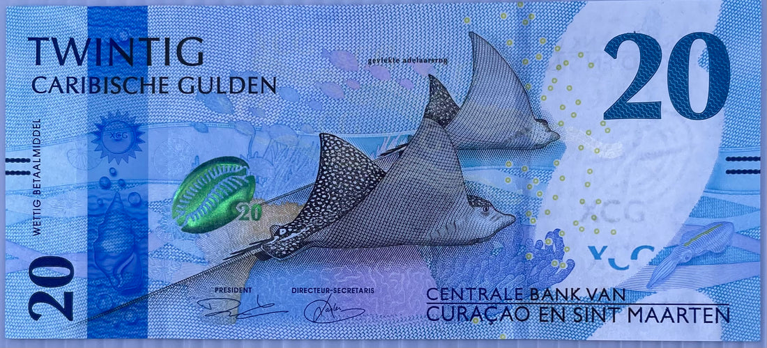 Curacao & Saint Maarten 2025 20 Gulden P-2 UNC Banknote
