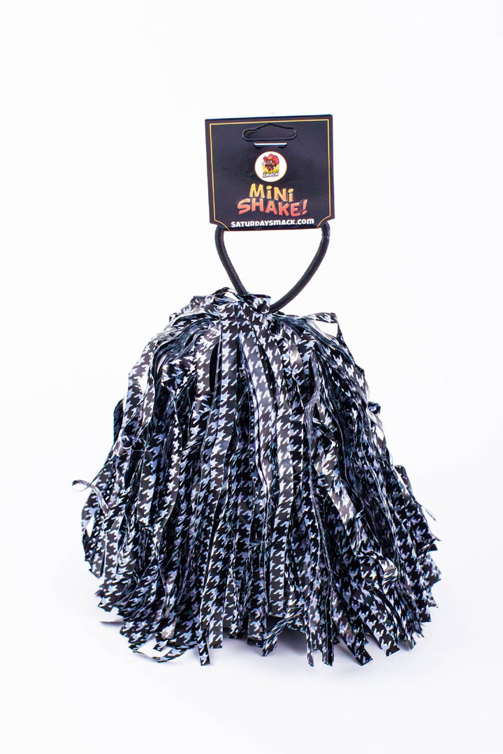 Houndstooth Mini Shaker Pom Poms for Gameday! (2)
