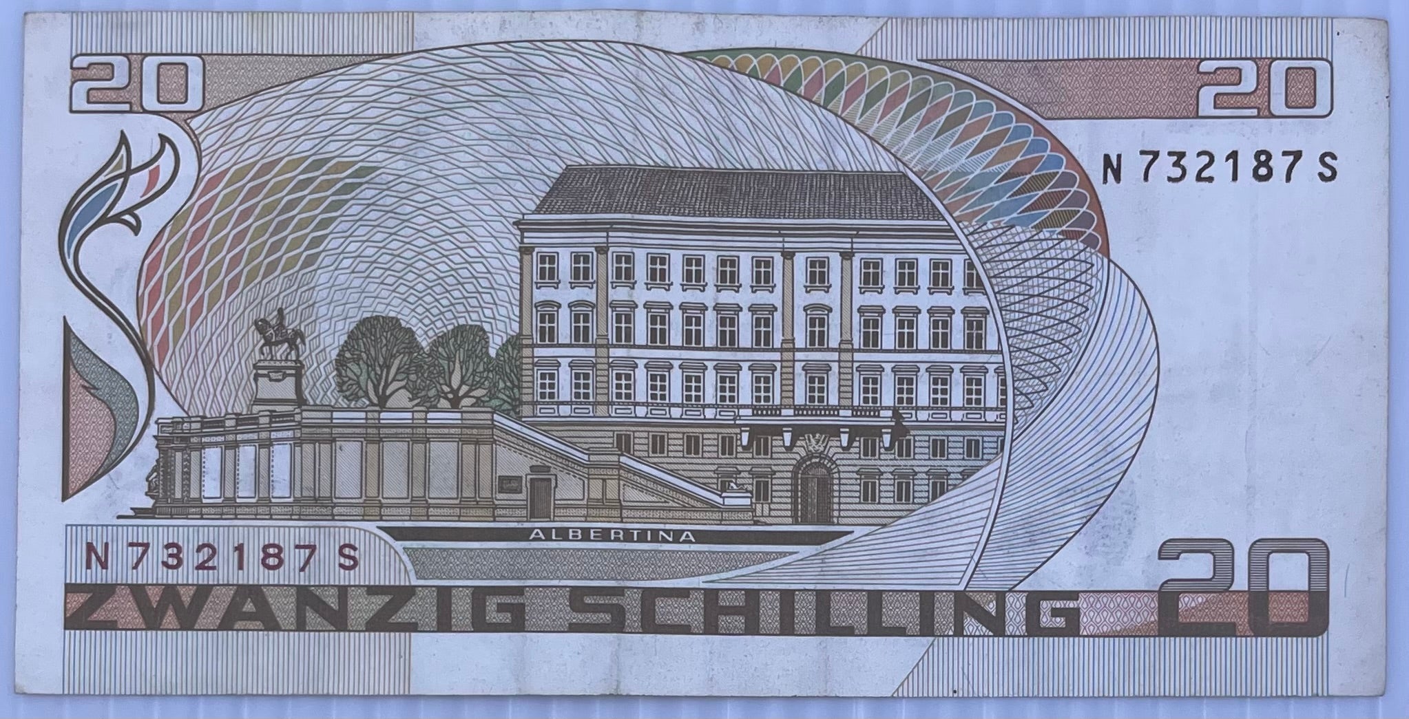 1985 Austria 20 Schilling P-148 Used World Banknote