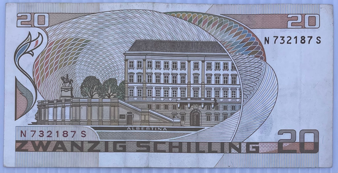 1985 Austria 20 Schilling P-148 Used World Banknote