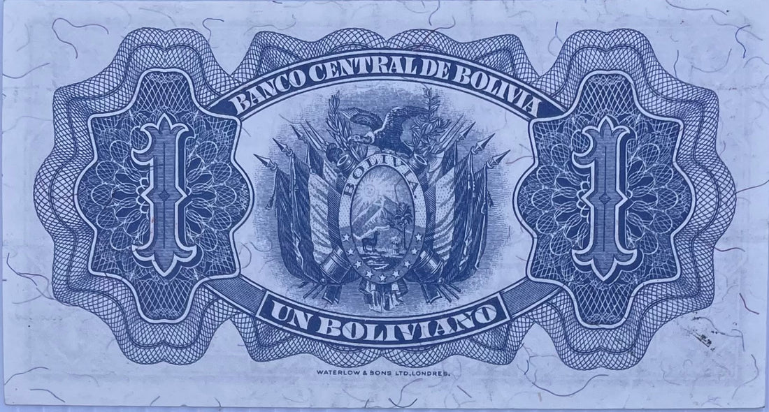 1928 Bolivia 1 Boliviano P-128 UNC World Banknote