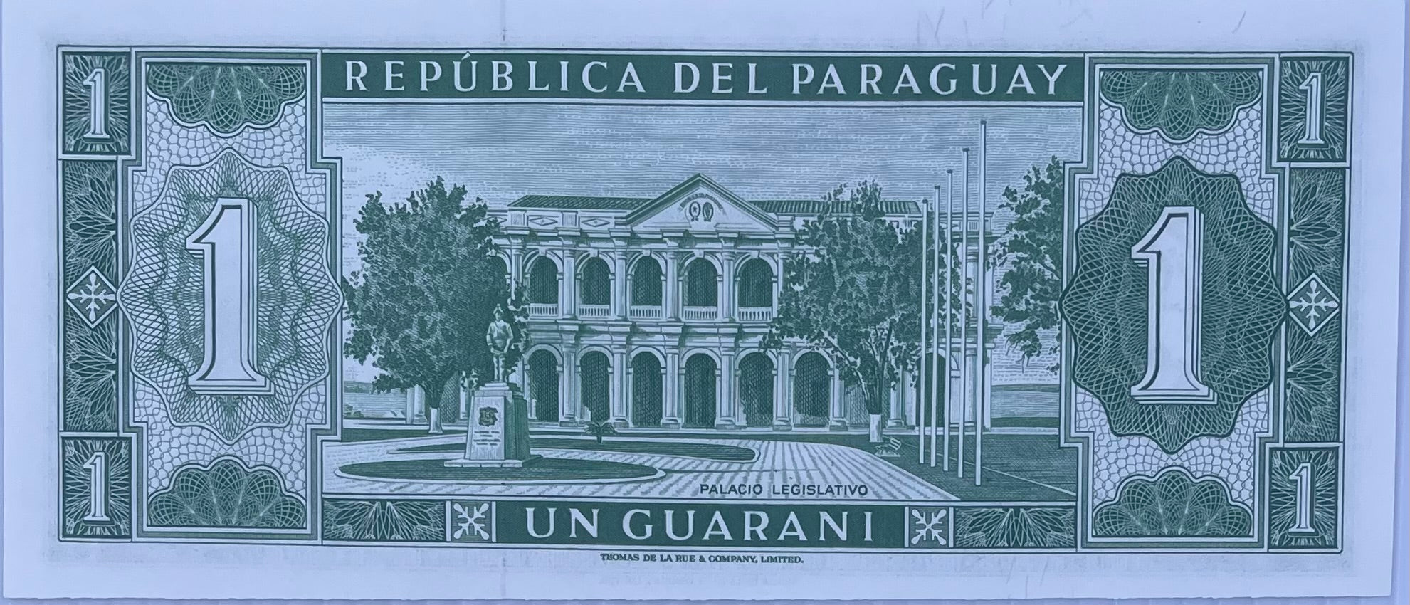 PARAGUAY 1 Guarani, 1952, P-193, UNC World Currency