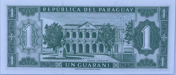 PARAGUAY 1 Guarani, 1952, P-193, UNC World Currency