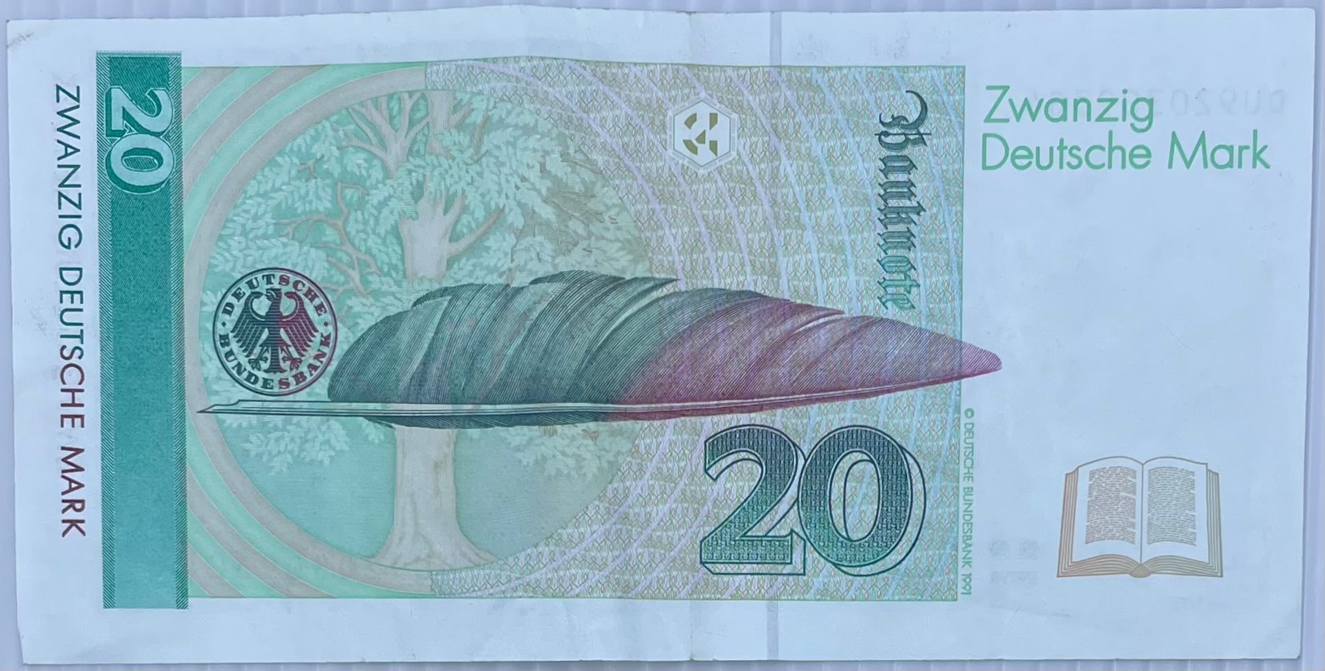 1991 Germany 20 Mark P-39 Circulated World Banknote