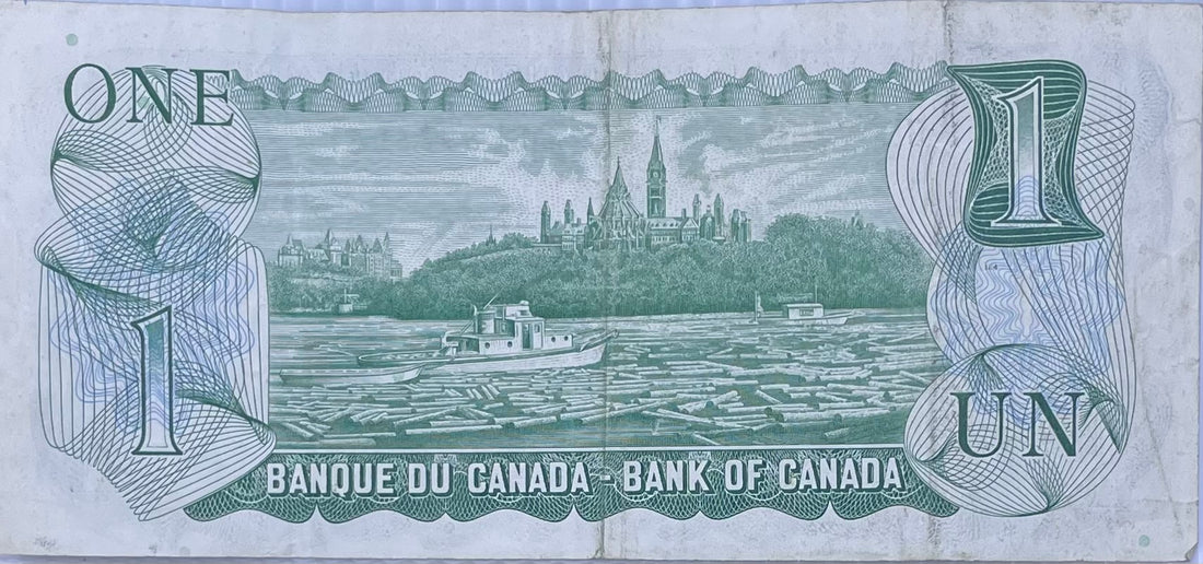 Canada 1973  $1 Dollar BC-46 QEII Used Banknote From Lot