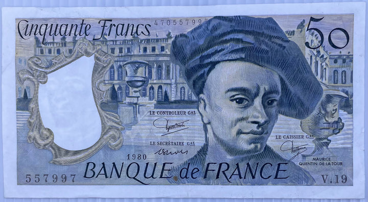 1980 France 50 Francs P-152 Used World Banknote