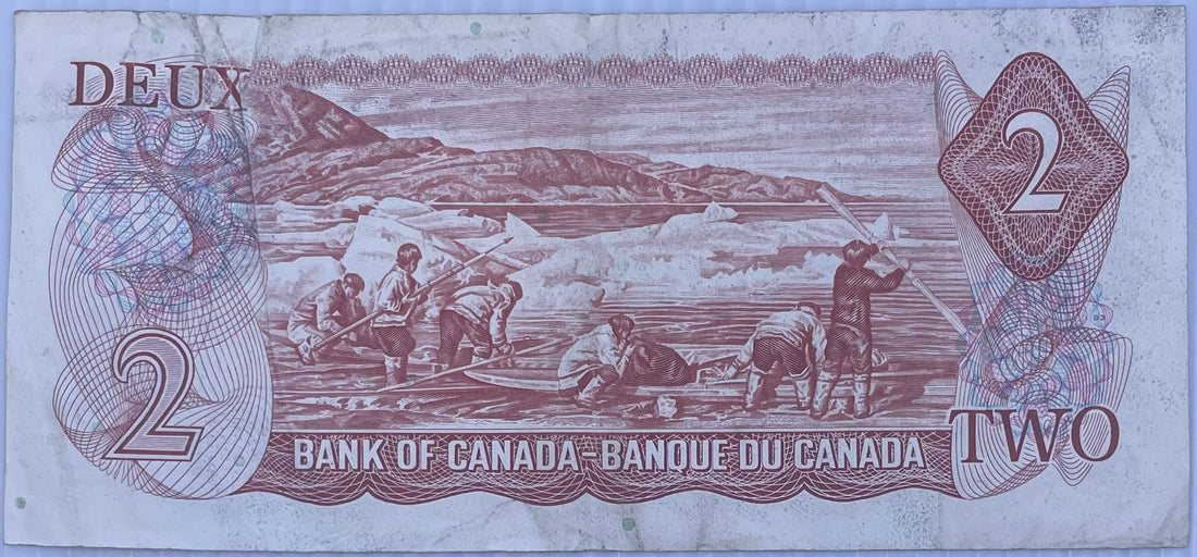 Canada 1974 2 Dollars P-86 QEII Used World Banknote From Lot