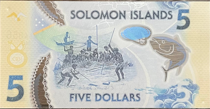 Solomon Islands 5 Dollars Polymer ND 2019 P38a.2 UNC World Banknote